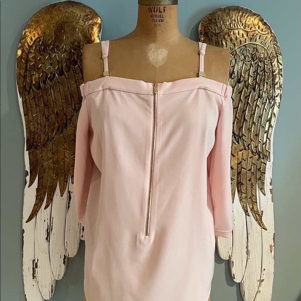 Pink Off The Shoulder Blouse